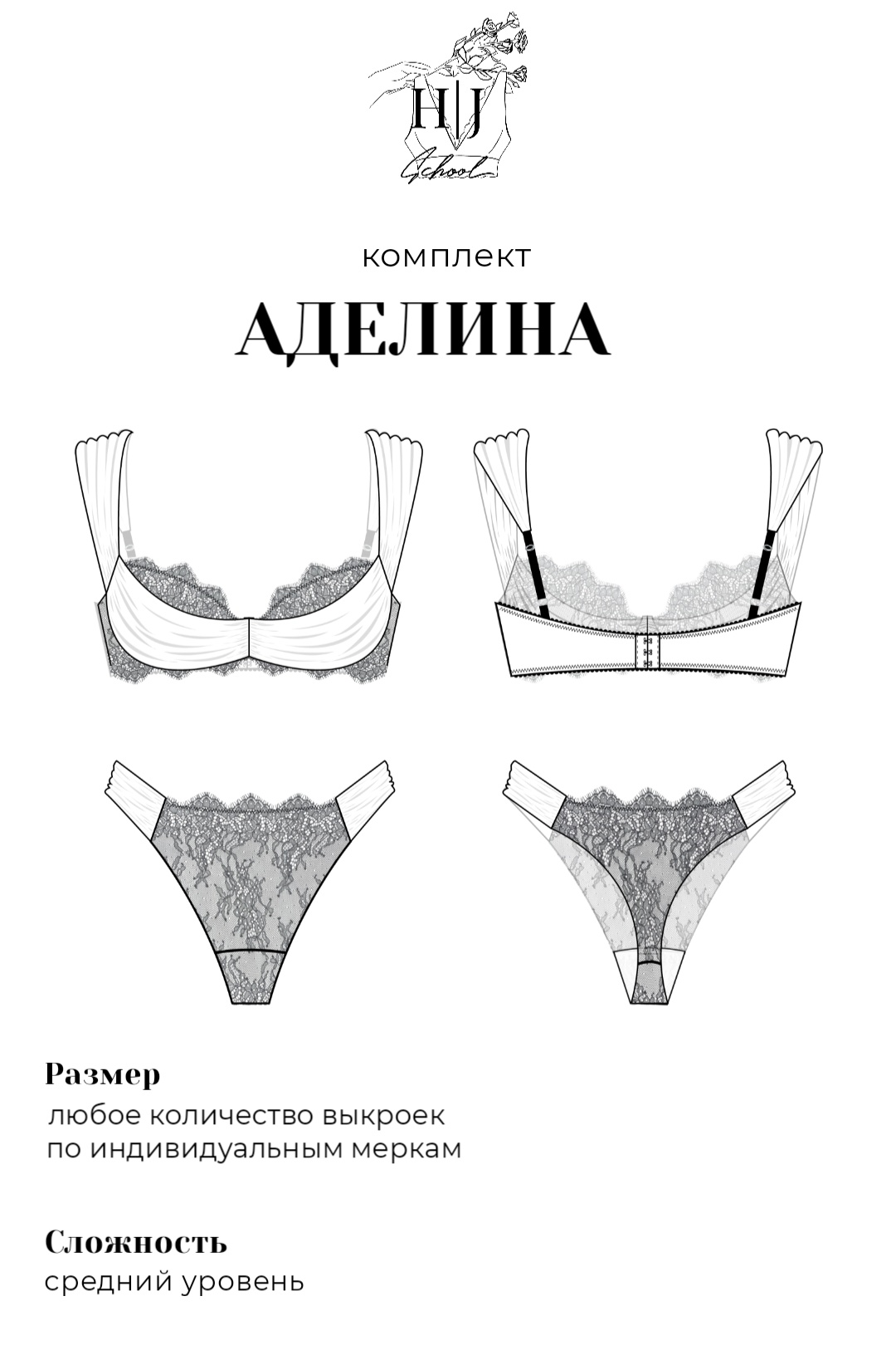 Обучение генерации выкройки Аделина в программе Валентина